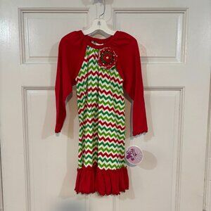 Mallory May Girl's Holiday Striped Dress, size 6, New with tags!